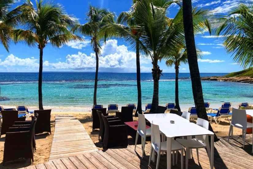 Romantique Et Bel Appartement En Bord De La Mer, Piscine Surveillee Et Belle Plage A 50M Saint-Francois  Exterior photo